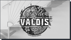 Casas de Valois, casas rurales en Hita, Guadalajara. Diseño y desarrollo de sitio web. Diseño de logotipo.